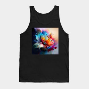 Floral Artwork Designs Tank Top